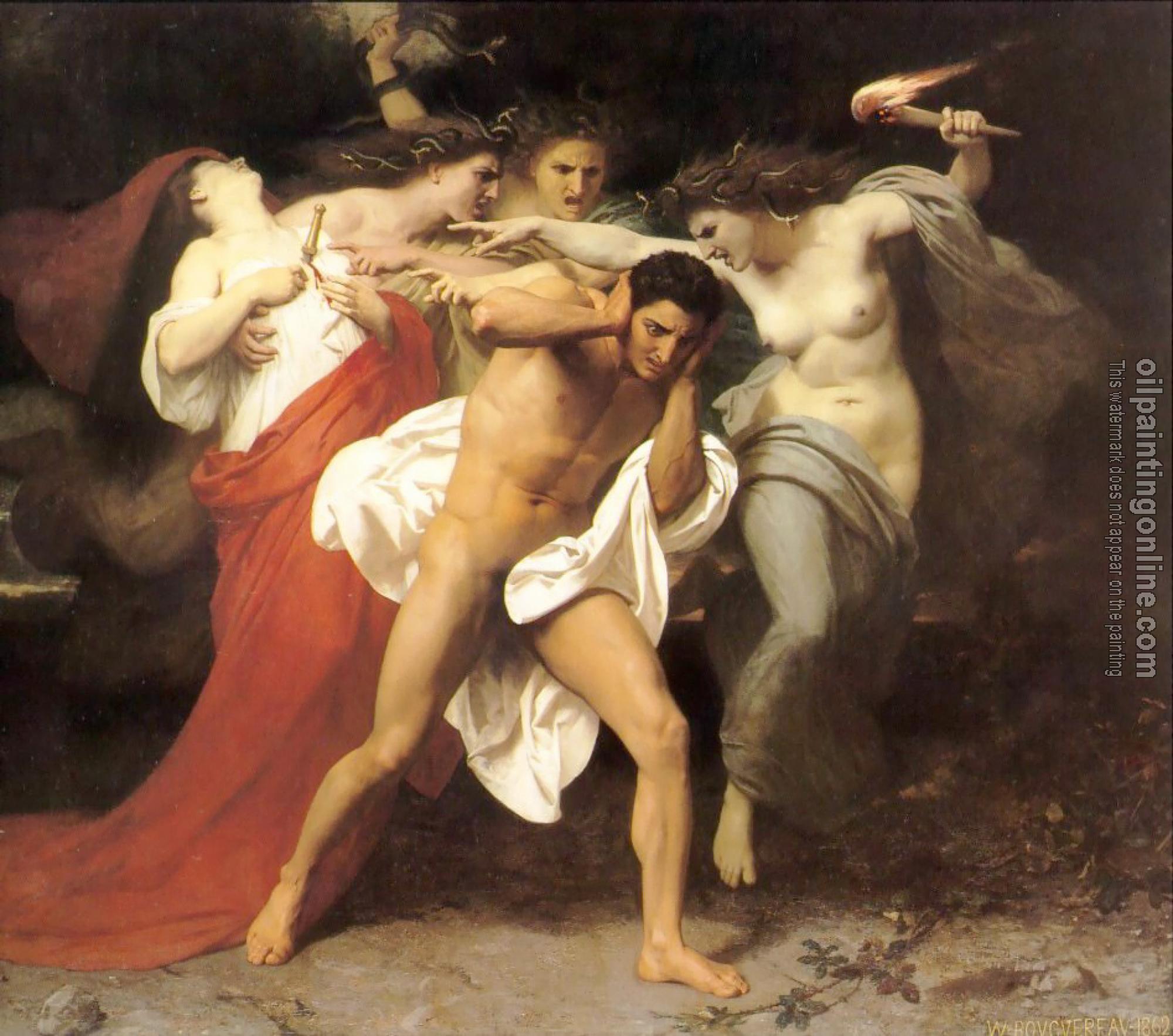 Bouguereau, William-Adolphe - Les Remords d'Oreste (The Remorse of Orestes, Orestes Pursued by the Furies)